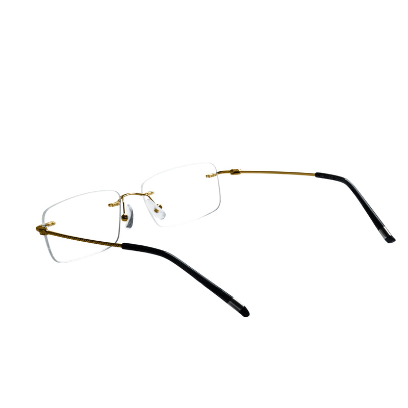 Nicholas Rectangle Rimless Glasses