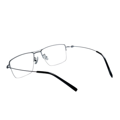 Bennett Rectangle Metal Half-rim Glasses