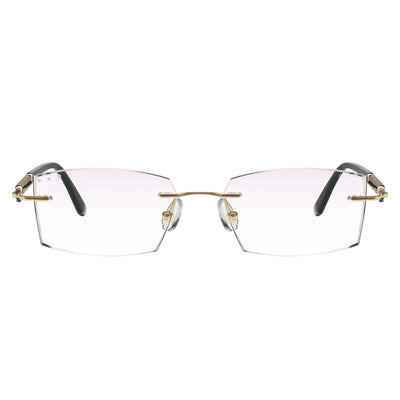 Jovanni Rectangle Rimless Glasses