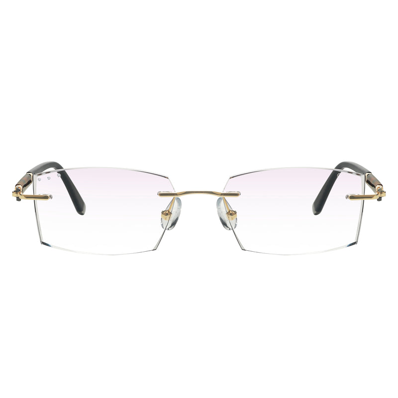 Jovanni Rectangle Rimless Glasses