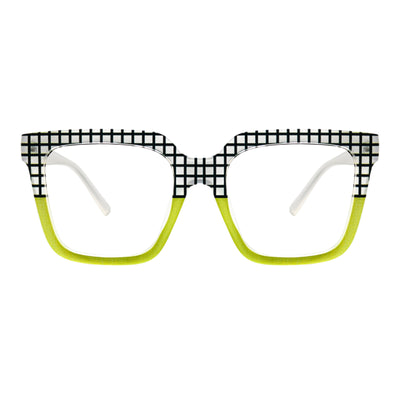 Indigo Acetate Rectangle Glasses