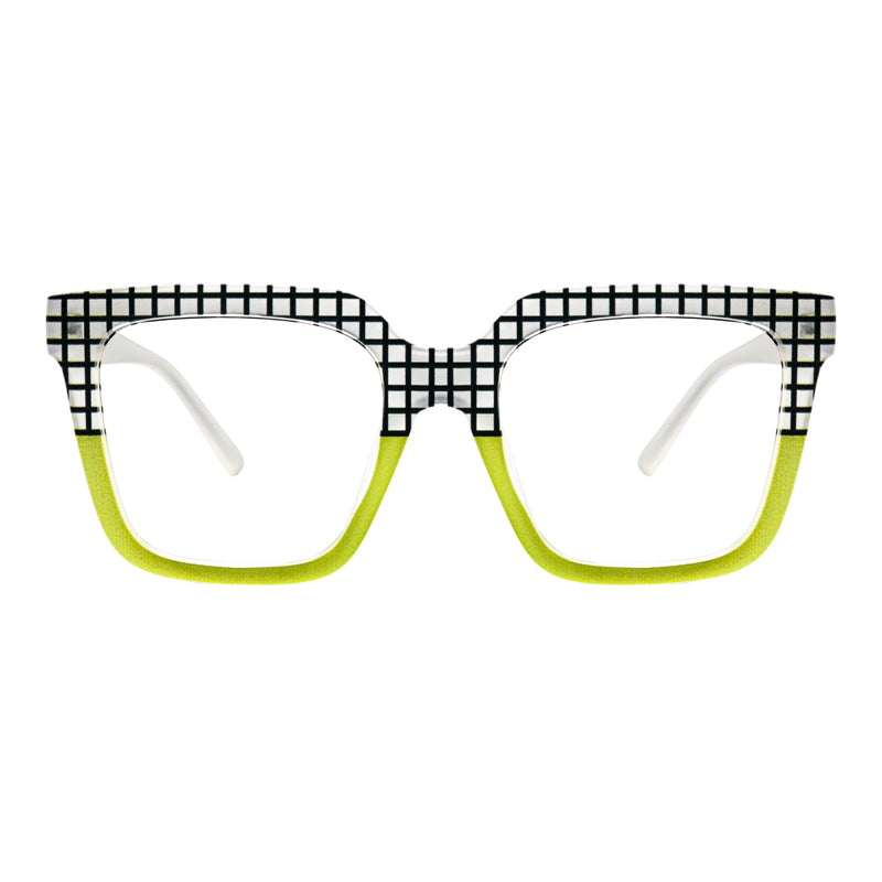 Indigo Acetate Rectangle Glasses