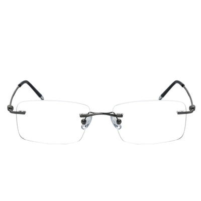 Nicholas Rectangle Rimless Glasses