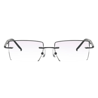 Rocky Rectangle Rimless Glasses