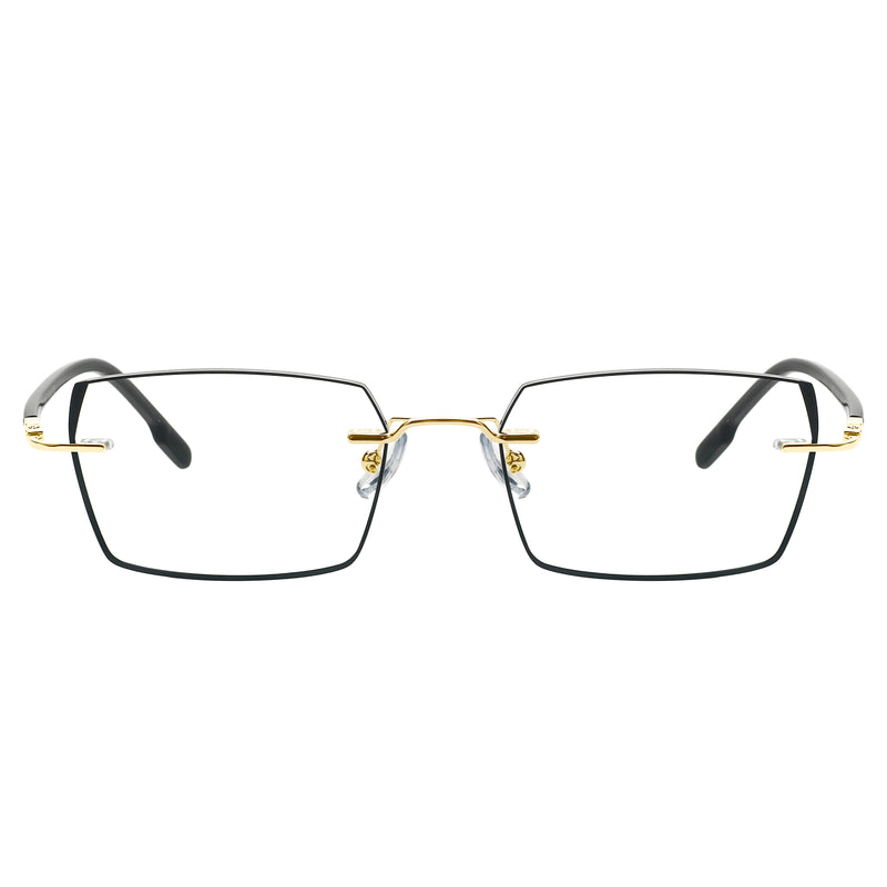 Jericho Rectangle Rimless Glasses