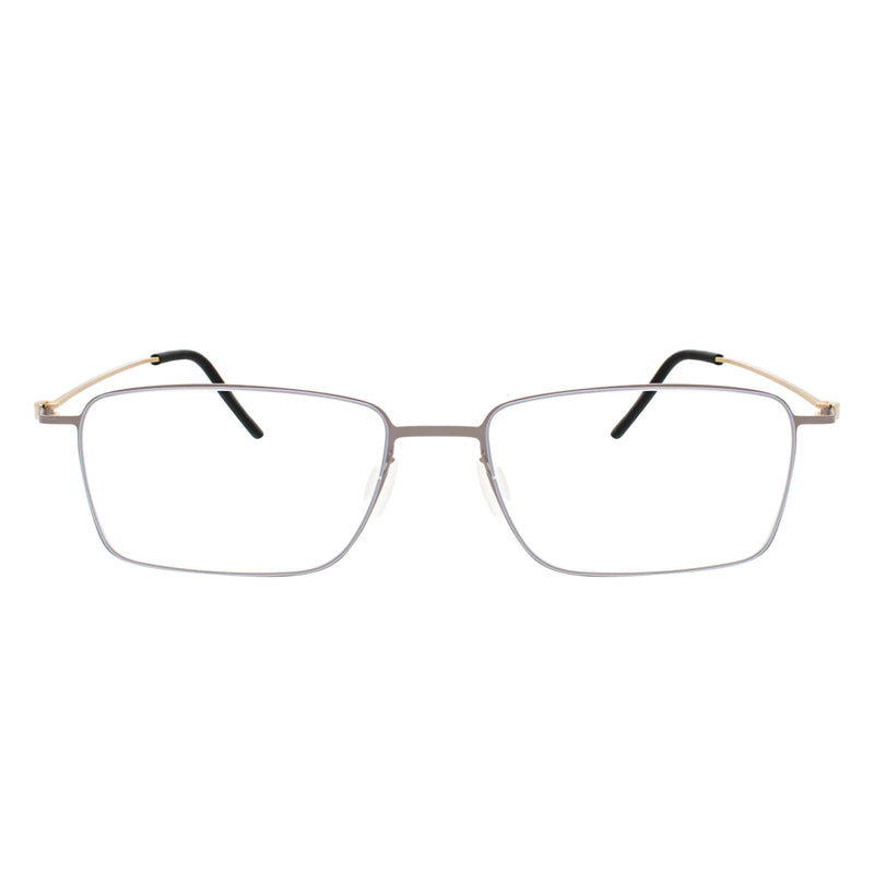 Fisher Rectangle Rimless Glasses