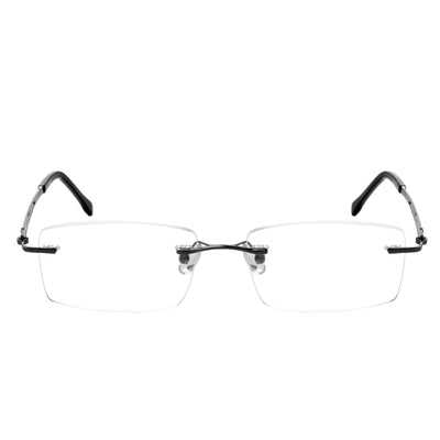 Alex Rectangle Rimless Glasses
