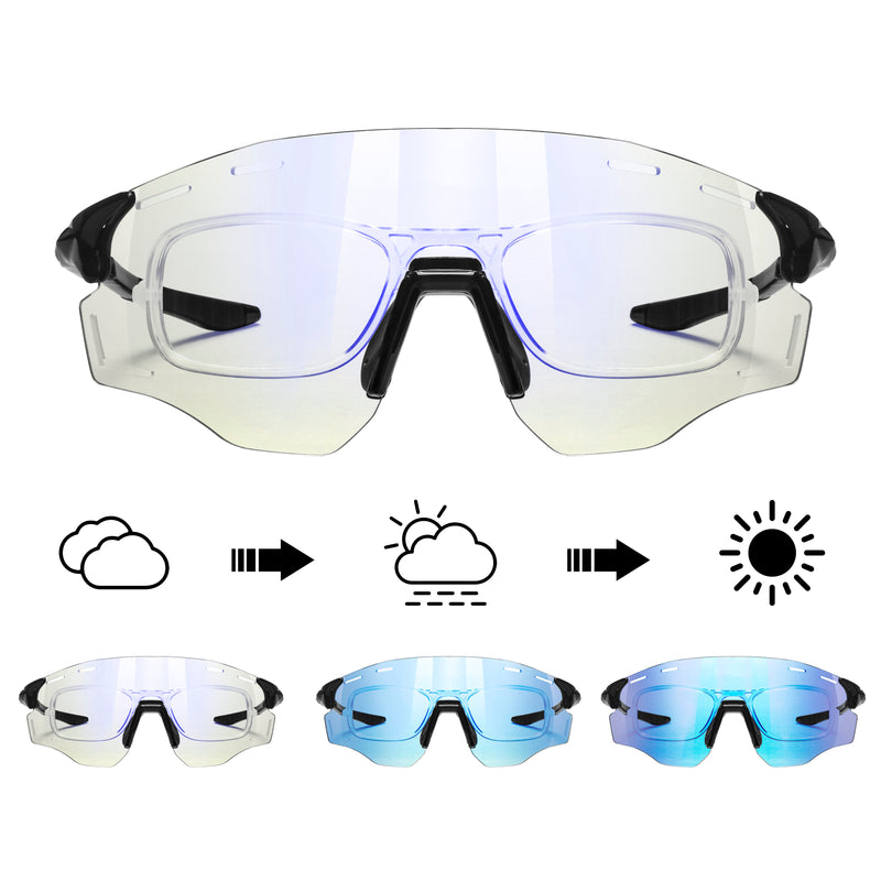 Rome Rectangle Acetate Prescription Cycling Sport Sunglasses Kit