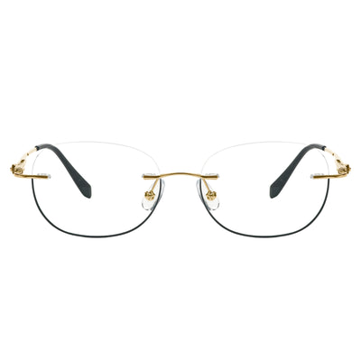 Yahya Oval Rimeless  Glasses