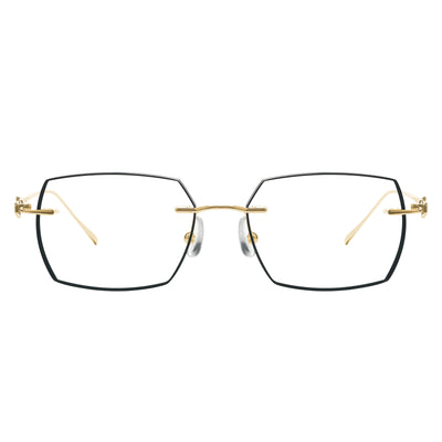 Brendan Rectangle Rimless Glasses