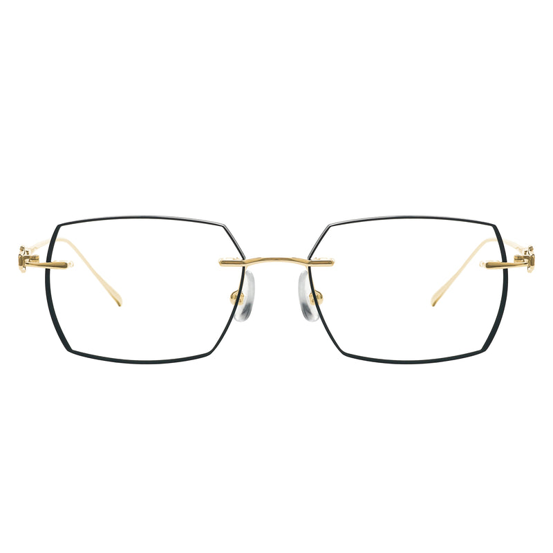 Brendan Rectangle Rimless Glasses