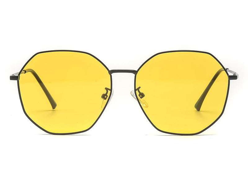 Zachary Anti Glare Geometric Night Vision Driving Glasses