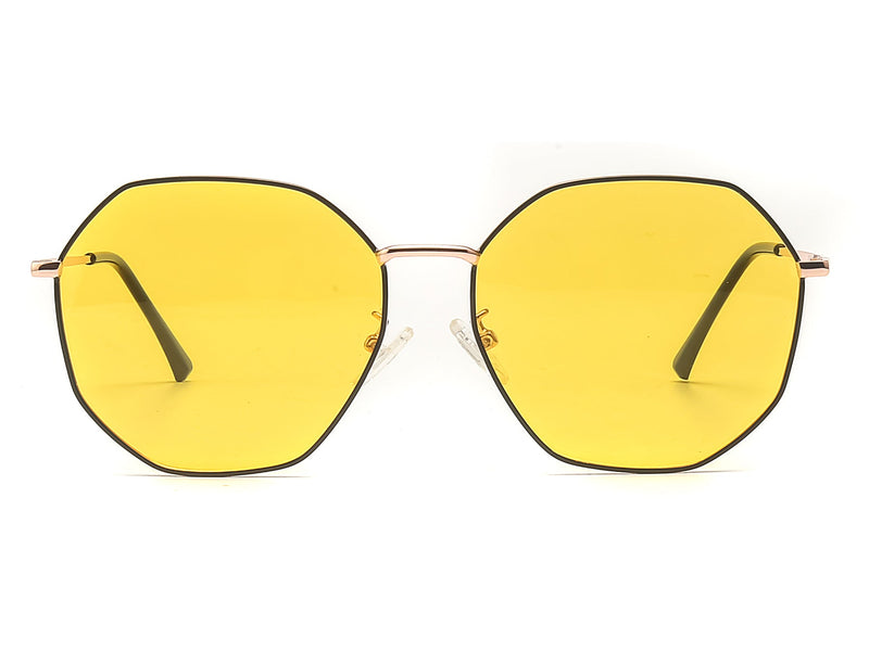 Zachary Anti Glare Geometric Night Vision Driving Glasses