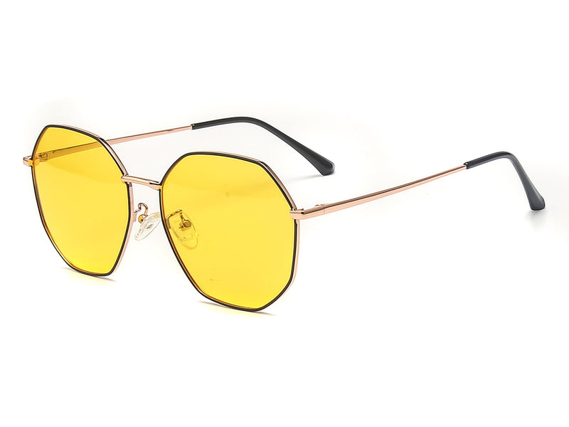 Zachary Anti Glare Geometric Night Vision Driving Glasses