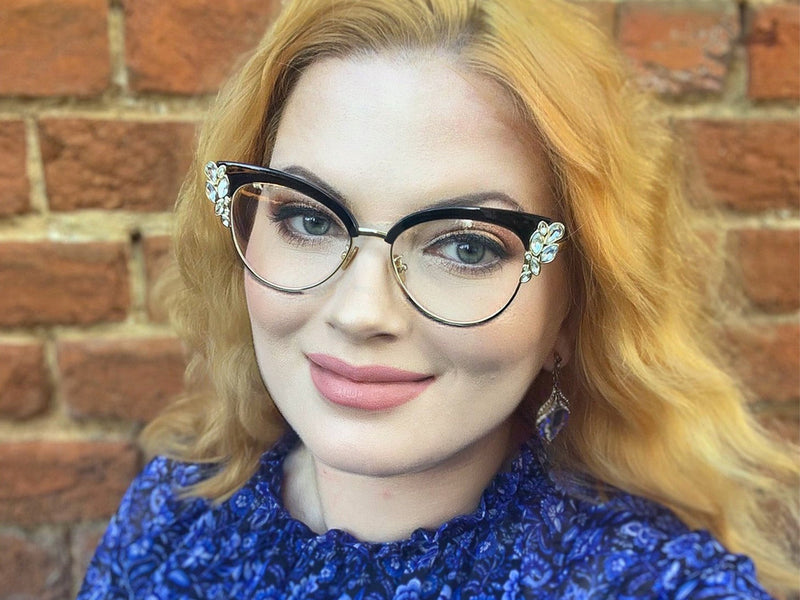 Bling Cat Eye Glasses